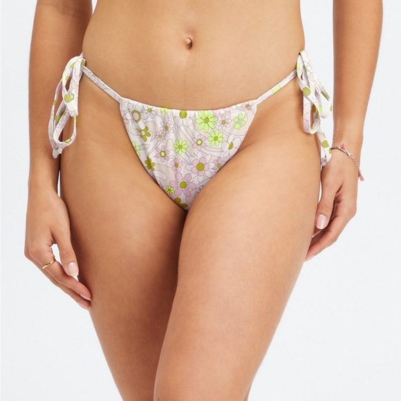 Fabletics High-Cut String Bikini Bottom NWOT LARGE - Picture 1 of 7